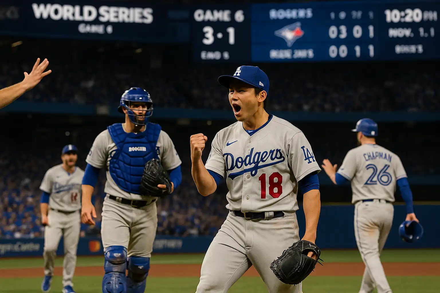 山本由伸がWS第6戦で6回1失点の快投、ロサンゼルス・ドジャースが3-1で勝利し第7戦へ