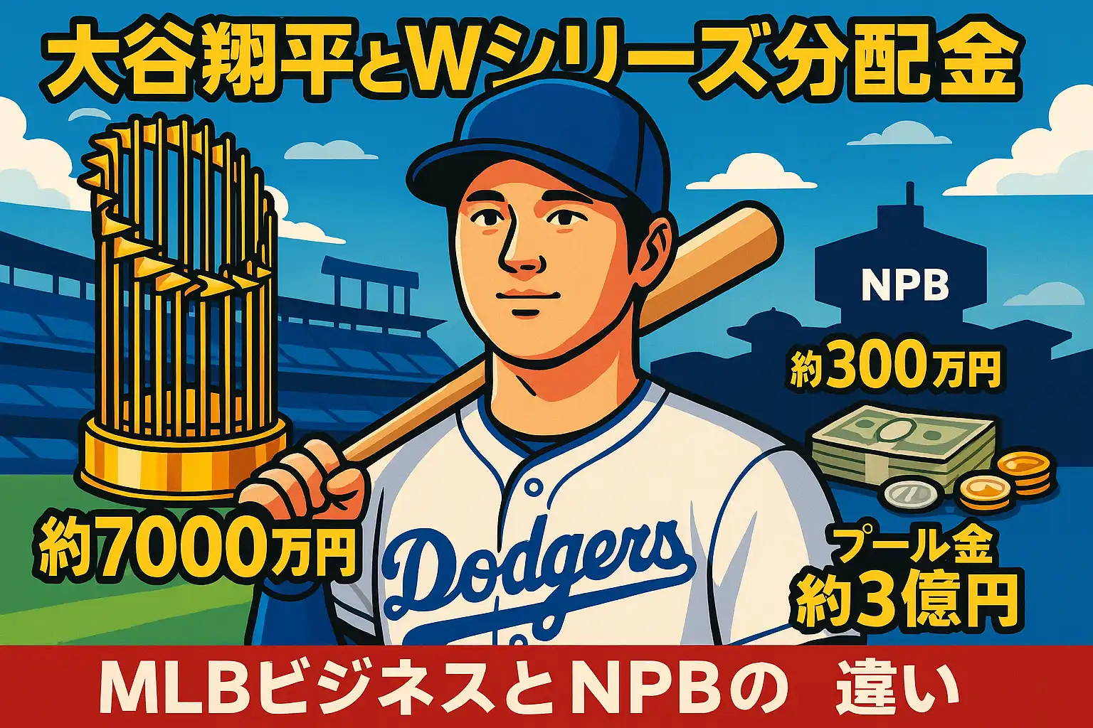 大谷翔平とWシリーズ分配金 日米マネー格差