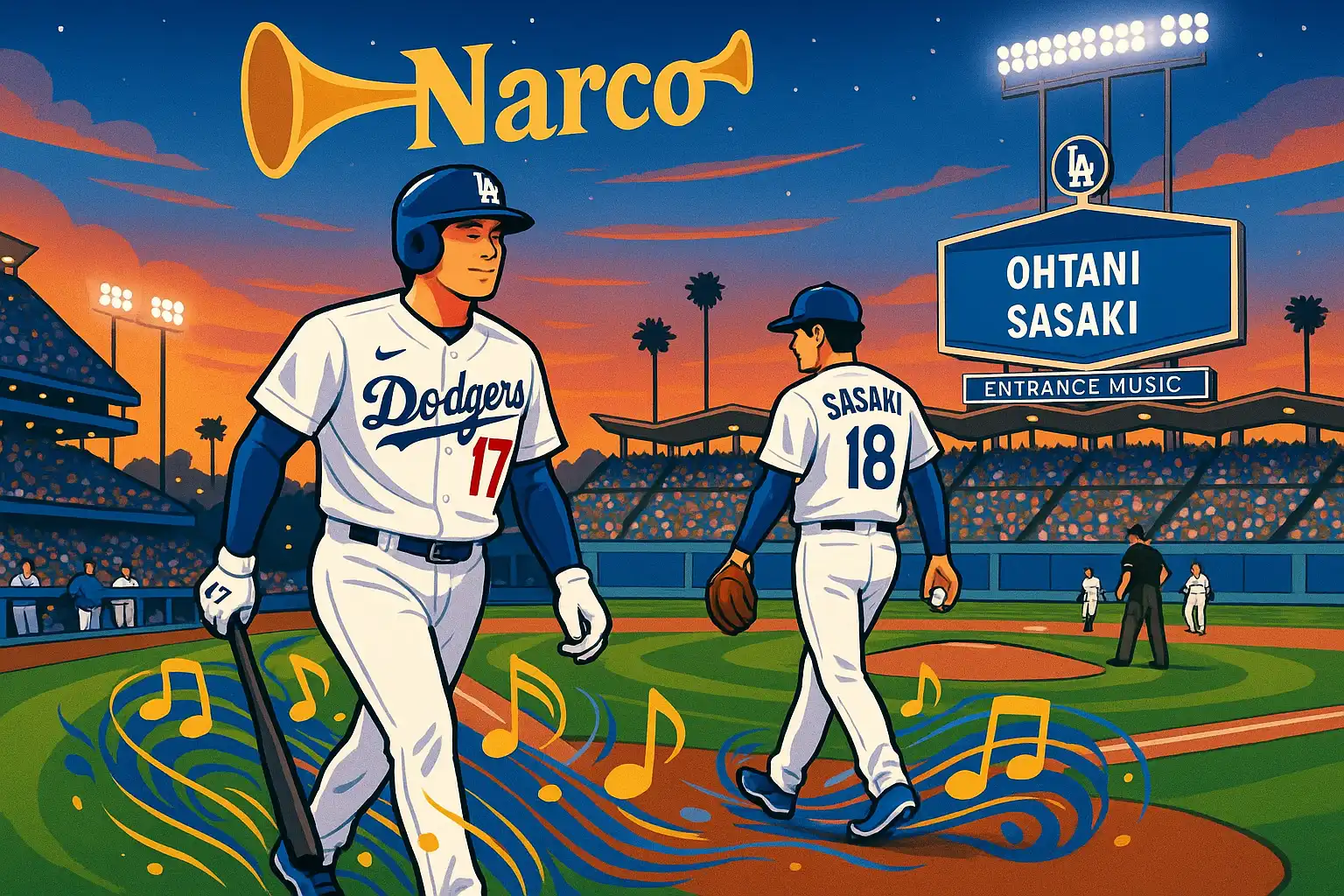 ディアス加入で沸くNarcoと大谷佐々木の登場曲