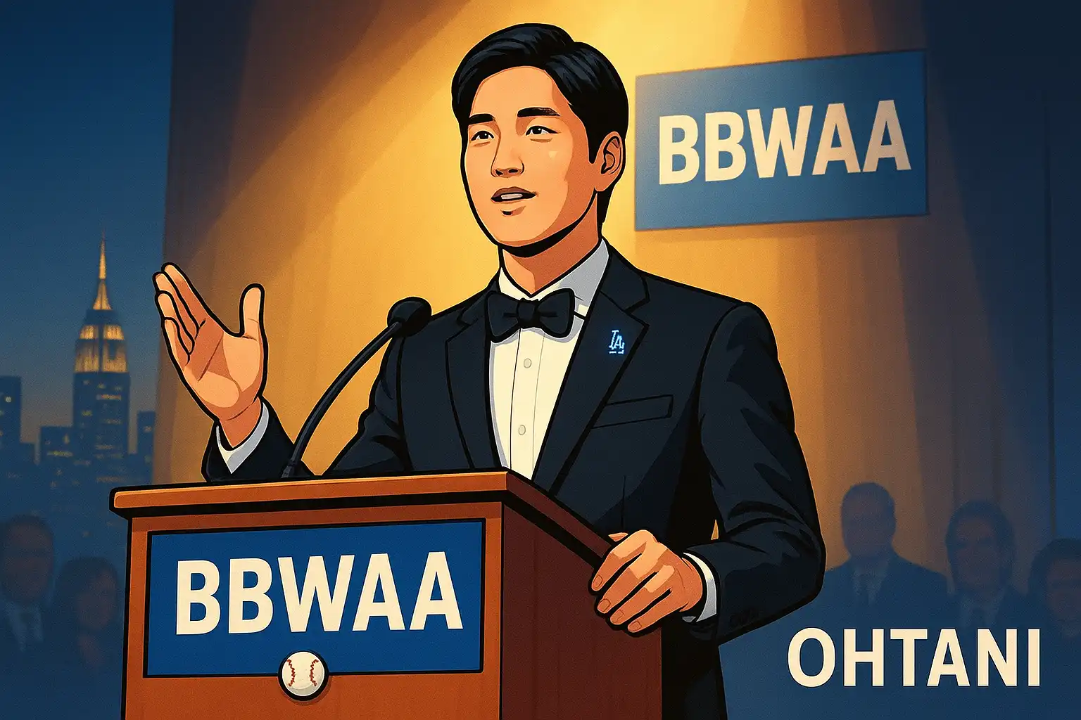 BBWAA晩餐会出席へ：大谷翔平の英語スピーチ復帰に注目