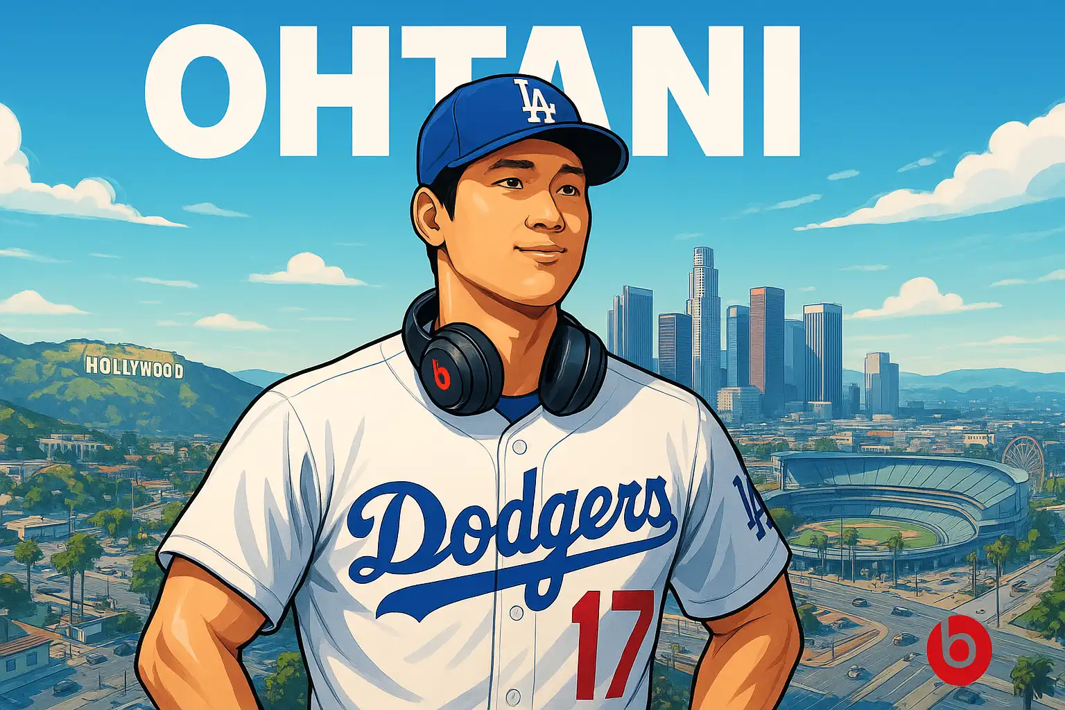 大谷翔平を巨大化したBeatsの新ビジュアル公開