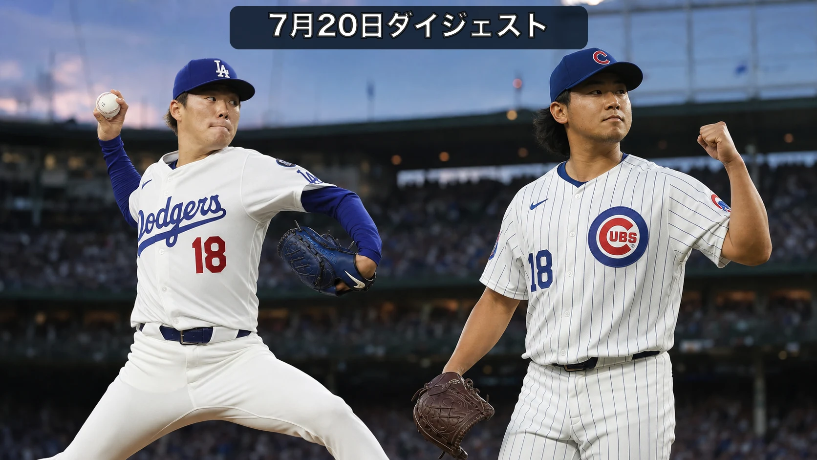 今日の日本人メジャーリーガーまとめ